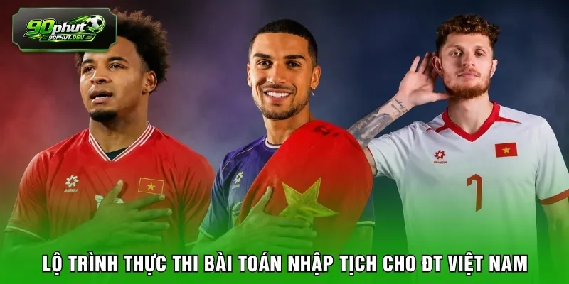 Lộ trình thực thi bài toán nhập tịch cho ĐT Việt Nam