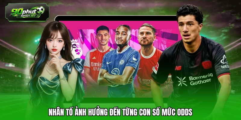 Nhân tố ảnh hưởng đến từng con số mức odds